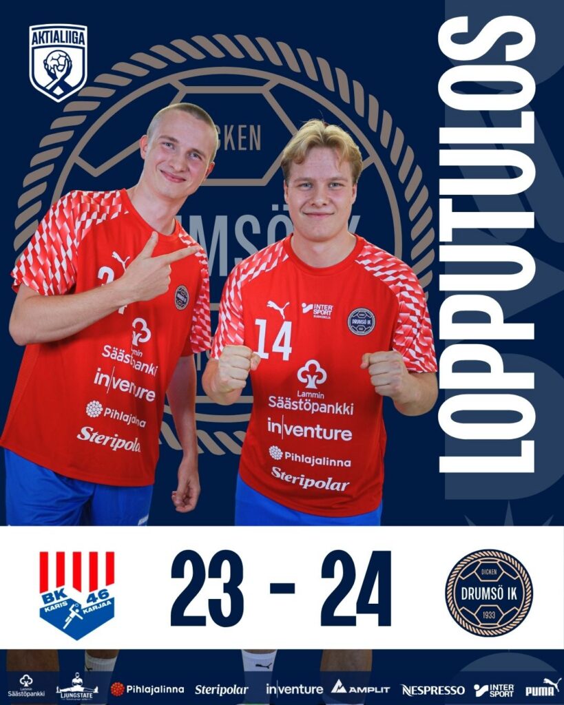 Slutresultat: BK-46 – Dicken 23–24.